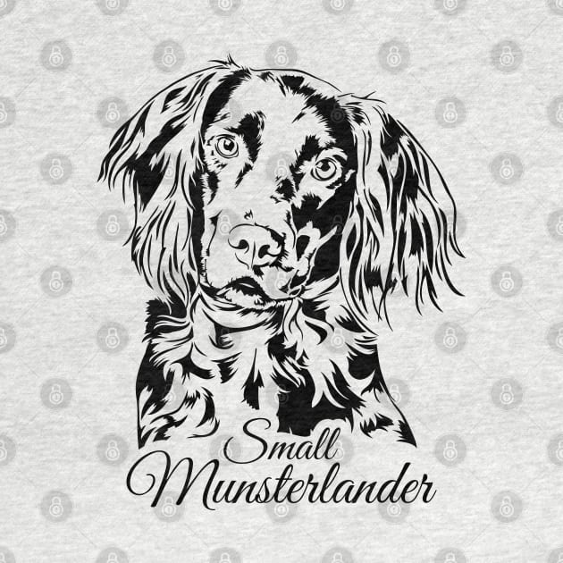 Small Munsterlander dog lover portrait by wilsigns